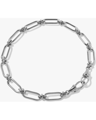 Annoushka Knuckle 14ct White Gold Bold Chain Bracelet - Metallic
