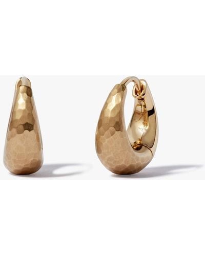 Annoushka Organza 18ct Yellow Gold Huggie Hoop Earrings - Metallic