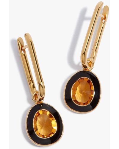 Annoushka Knuckle 14ct Yellow Gold Citrine Sweetie Earrings - Metallic