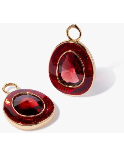 Annoushka 18ct Yellow Gold Garnet Sweetie Earring Drops - Red