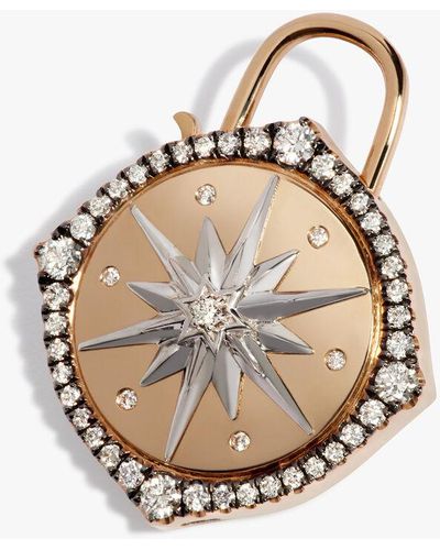 Annoushka Lovelock 18ct Yellow Gold Diamond Star Charm Pendant - Metallic