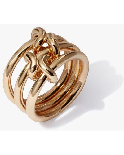 Annoushka Knuckle 14ct Yellow Gold Ring - Metallic