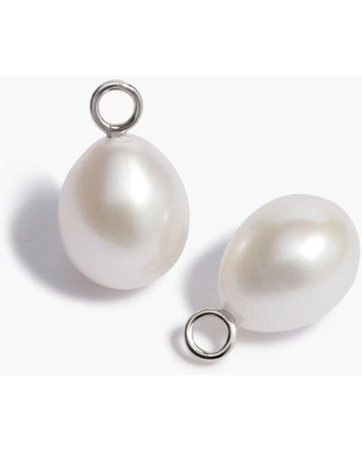 Annoushka Classic Baroque Pearl Earring Drops - White