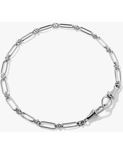 Annoushka Knuckle 14ct White Gold Classic Chain Bracelet - Metallic