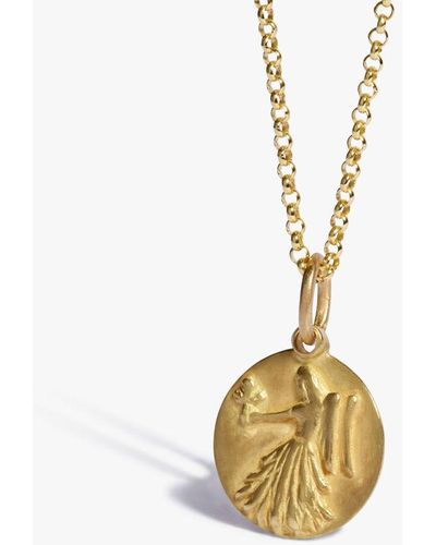 Annoushka Zodiac 18ct Yellow Gold Virgo Necklace - Metallic