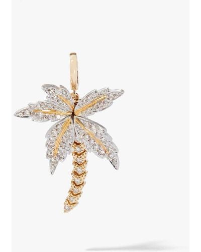 Annoushka 18ct Yellow Gold Palm Tree Charm Pendant - Metallic