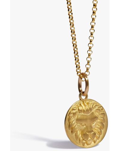 Annoushka Zodiac 18ct Yellow Gold Leo Necklace - Metallic