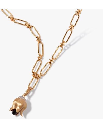 Annoushka Tulips 14ct Yellow Gold Knuckle Necklace - Metallic