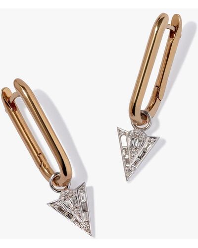Annoushka Knuckle & Flight 14ct Yellow Gold Diamond Earrings - Metallic