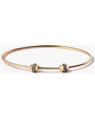 Annoushka 18ct Yellow Gold Sapphire Charm Bangle - Metallic