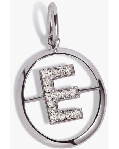 Annoushka Initial E Pendant - Metallic
