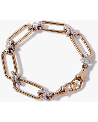 Annoushka Knuckle 14ct Gold Diamond Heavy Chain Bracelet - Metallic