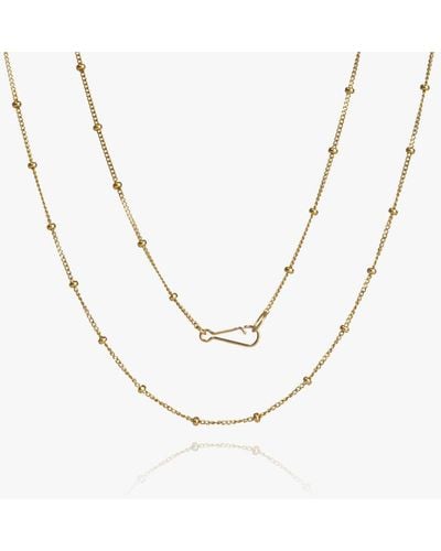 Annoushka 14ct Yellow Gold Long Saturn Chain Necklace - Metallic