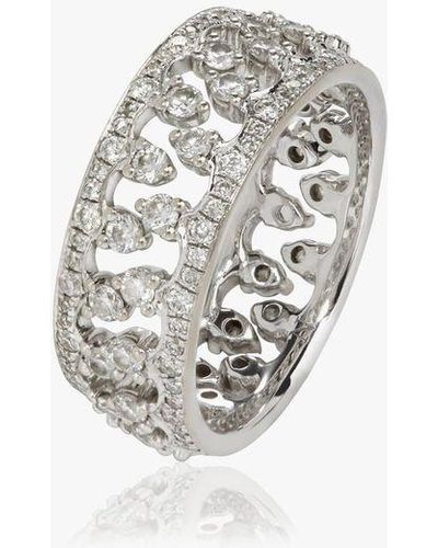 Annoushka Crown 18ct White Gold Diamond Eternity Ring Stack