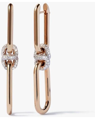Annoushka Knuckle 14ct Gold Diamond Double Hoop Earrings - Metallic