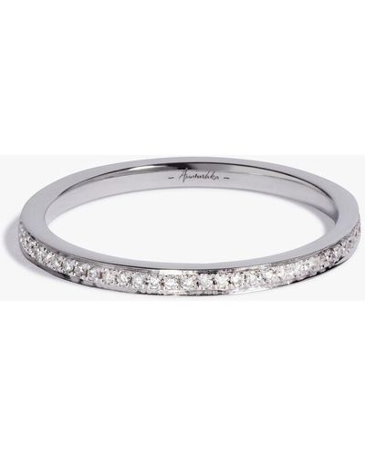 Annoushka Eclipse 18ct White Gold Diamond Eternity Ring - Metallic