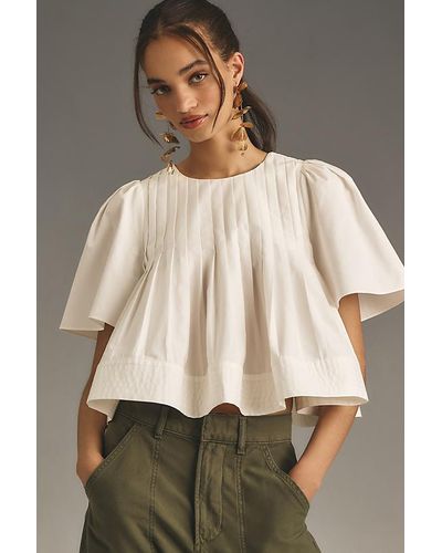 Mare Mare Short-sleeve Swing Top - Natural