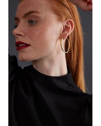 Rachel Entwistle Ouroboros Snake Hoop Earrings - Black