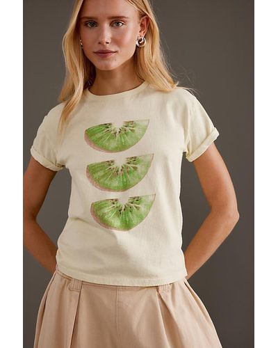 Anthropologie Kiwi Graphic Baby T-shirt - Green