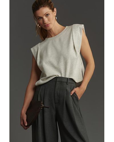 Daily Practice by Anthropologie Sanabel Sleeveless Top - Grey
