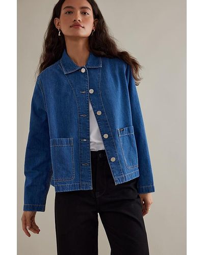 Lee Jeans Chore Denim Overshirt Jacket - Blue