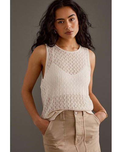 SELECTED Agny Sleeveless Knit Top - Brown
