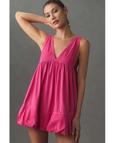 Daily Practice by Anthropologie Bubble Mini Dress - Pink