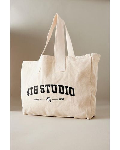 4th & Reckless Tilly Cotton Tote Bag - Natural