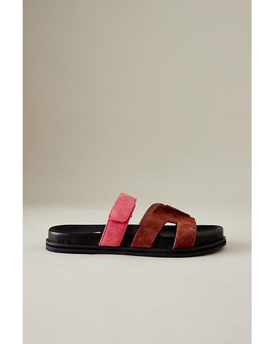 Bibi Lou Mindy Cutout Slide Sandals - Brown
