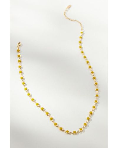 Serefina Gold-plated Colourful Gem Necklace - Metallic