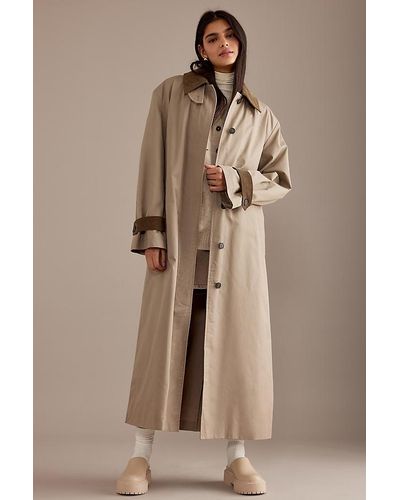 SELECTED Asya Oversized Trench Coat - Natural