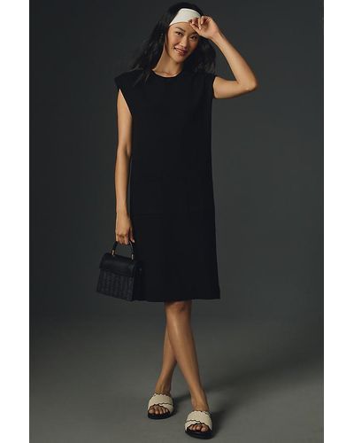 Maeve Sleeveless Column Midi Dress - Black