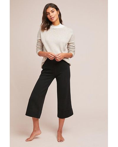 Anthropologie Terry Wide-leg Trousers - Natural