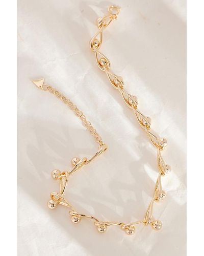 Anthropologie Gold-plated Chunky Ball Chain Necklace - Natural