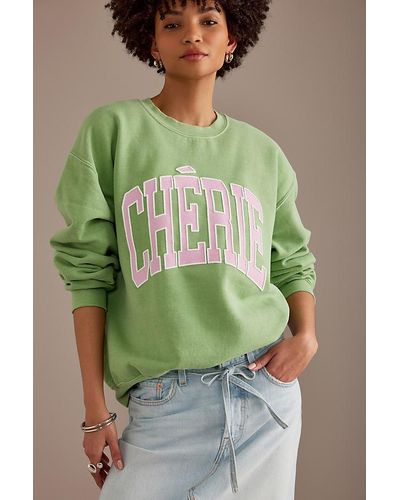 Pilcro Chérie Oversized Sweatshirt - Green