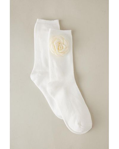 Casa Clara Lovely Floral Socks - Natural