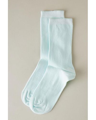 COLORFUL STANDARD Organic Cotton Crew Socks - Blue