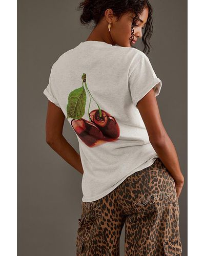 Anthropologie Cherry Boyfriend T-shirt - Brown