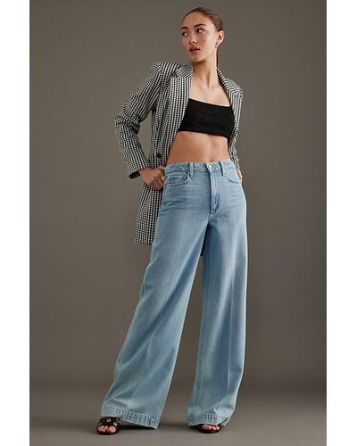 PAIGE Harper High-rise Wide-leg Jeans - Grey