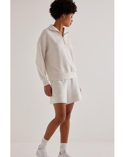 Varley Hawley Half-zip Sweatshirt - White