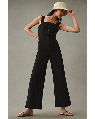 Maeve The Portside Button-front Jumpsuit By - Black
