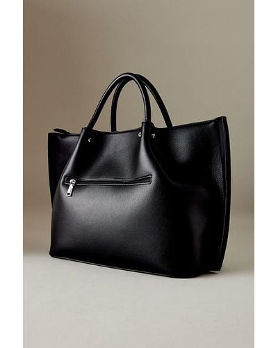 Urban Originals Faux-leather Tote Bag - Black