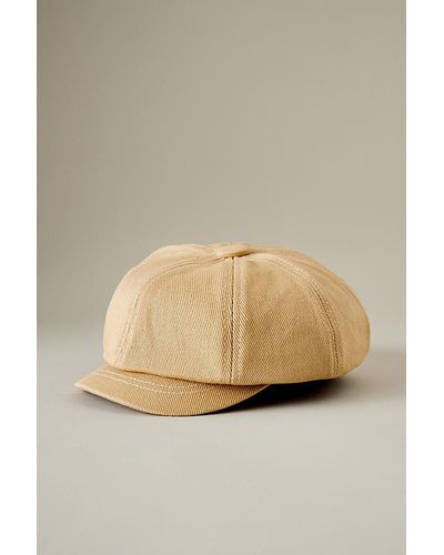Anthropologie Twill Baker Boy Hat - Natural