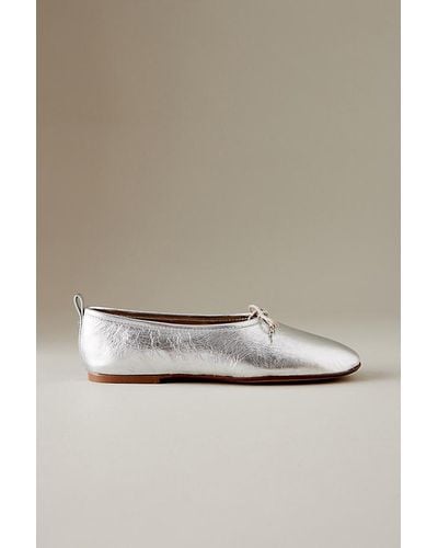 Sam Edelman Metallic Leather Ballet Court Shoes