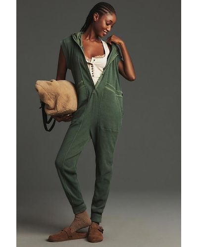 Daily Practice by Anthropologie Vapor Waffle Jumpsuit - Grey