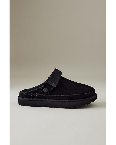 UGG Goldenstar Suede Clog - Black