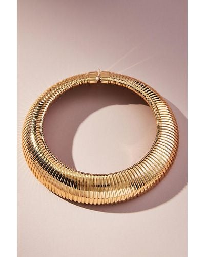 Anthropologie Ribbed Statement Choker - Pink