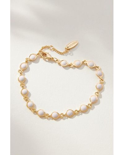 BaubleBar Gold-plated Cabochan Wrap Bracelet - Natural