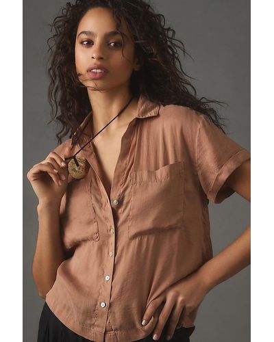 Cloth & Stone Short-sleeve Shirt - Brown