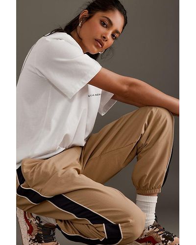 The Upside Kendall Sports Stripe Cargo Trousers - Brown